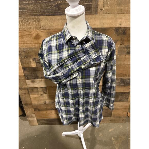 Ralph Lauren- Blue/Green- Plaid Button Down- Size L - Picture 7 of 8